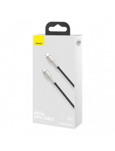 Baseus Cafule Series Metal Data USB Typ C - USB Typ C-kabel Strömförsörjning 100 W (20 V / 5 A) 2 m svart (CATJK-D01)