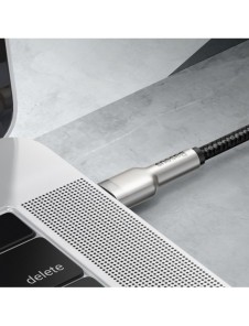 Baseus Cafule Series Metal Data USB Typ C - USB Typ C-kabel Strömförsörjning 100 W (20 V / 5 A) 2 m svart (CATJK-D01)