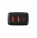 Baseus Kompakt snabbladdare 2x USB / USB Typ C 30W 3A Strömförsörjning Snabbladdning svart (CCXJ-E01)