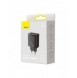 Baseus Kompakt snabbladdare 2x USB / USB Typ C 30W 3A Strömförsörjning Snabbladdning svart (CCXJ-E01)