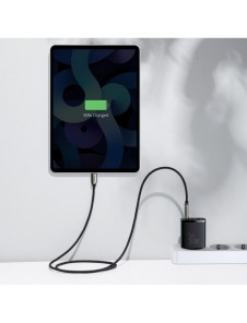 Baseus Kompakt snabbladdare 2x USB / USB Typ C 30W 3A Strömförsörjning Snabbladdning svart (CCXJ-E01)