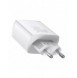 Baseus Kompakt snabbladdare 2x USB / USB Typ C 30W 3A Strömförsörjning Snabbladdning vit (CCXJ-E02)