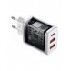 Baseus Kompakt snabbladdare 2x USB / USB Typ C 30W 3A Strömförsörjning Snabbladdning vit (CCXJ-E02)