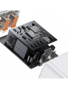 Baseus Kompakt snabbladdare 2x USB / USB Typ C 30W 3A Strömförsörjning Snabbladdning vit (CCXJ-E02)