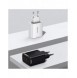 Baseus Kompakt snabbladdare 2x USB / USB Typ C 30W 3A Strömförsörjning Snabbladdning vit (CCXJ-E02)