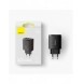 Baseus Kompakt snabbladdare 2x USB / USB Typ C 30W 3A Strömförsörjning Snabbladdning vit (CCXJ-E02)