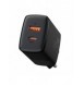 Baseus Kompakt snabbladdare USB / USB Typ C 20W 3A Power Delivery Quick Charge 3.0 svart (CCXJ-B01)