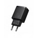 Baseus Kompakt snabbladdare USB / USB Typ C 20W 3A Power Delivery Quick Charge 3.0 svart (CCXJ-B01)