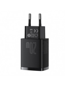 Baseus Kompakt snabbladdare USB / USB Typ C 20W 3A Power Delivery Quick Charge 3.0 svart (CCXJ-B01)