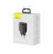 Baseus Kompakt snabbladdare USB / USB Typ C 20W 3A Power Delivery Quick Charge 3.0 svart (CCXJ-B01)