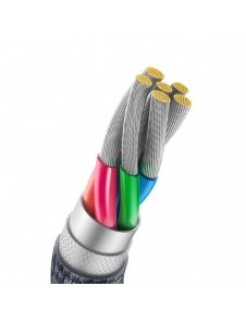 Baseus Crystal Shine Series-kabel USB-kabel för snabb laddning och dataöverföring USB Typ A - USB Typ C 100W 1,2m svart (CAJY000