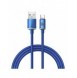 Baseus Crystal Shine Series-kabel USB-kabel för snabb laddning och dataöverföring USB Typ A - USB Typ C 100W 1,2m blå (CAJY00040
