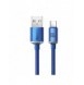 Baseus Crystal Shine Series-kabel USB-kabel för snabb laddning och dataöverföring USB Typ A - USB Typ C 100W 1,2m blå (CAJY00040