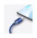 Baseus Crystal Shine Series-kabel USB-kabel för snabb laddning och dataöverföring USB Typ A - USB Typ C 100W 1,2m blå (CAJY00040