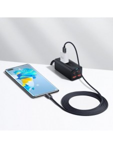 Baseus Crystal Shine Series-kabel USB-kabel för snabb laddning och dataöverföring USB Typ A - USB Typ C 100W 1,2m lila (CAJY0004