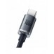 Baseus Crystal Shine Series-kabel USB-kabel för snabb laddning och dataöverföring USB Typ A - USB Typ C 100W 2m svart (CAJY00050