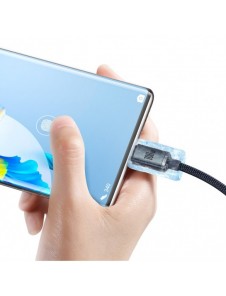 Baseus Crystal Shine Series-kabel USB-kabel för snabb laddning och dataöverföring USB Typ A - USB Typ C 100W 2m svart (CAJY00050