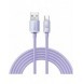 Baseus Crystal Shine Series-kabel USB-kabel för snabb laddning och dataöverföring USB Typ A - USB Typ C 100W 2m lila (CAJY000505
