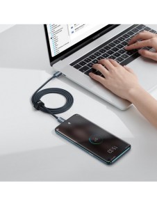 Baseus Crystal Shine Series-kabel USB-kabel för snabb laddning och dataöverföring USB Type C - USB Type C 100W 1,2m svart (CAJY0