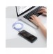 Baseus Crystal Shine Series-kabel USB-kabel för snabb laddning och dataöverföring USB Typ C - USB Typ C 100W 1,2m lila (CAJY0006