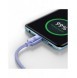 Baseus Crystal Shine Series-kabel USB-kabel för snabb laddning och dataöverföring USB Typ C - USB Typ C 100W 1,2m lila (CAJY0006