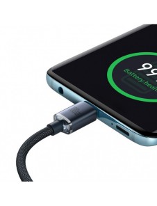 Baseus Crystal Shine Series-kabel USB-kabel för snabb laddning och dataöverföring USB Typ C - USB Typ C 100W 2m svart (CAJY00070