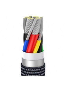 Baseus Crystal Shine Series-kabel USB-kabel för snabb laddning och dataöverföring USB Typ C - USB Typ C 100W 2m svart (CAJY00070