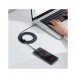 Baseus Crystal Shine Series-kabel USB-kabel för snabb laddning och dataöverföring USB Typ C - USB Typ C 100W 2m svart (CAJY00070