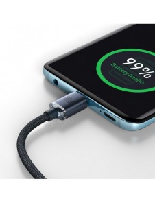 Baseus Crystal Shine Series-kabel USB-kabel för snabb laddning och dataöverföring USB Typ C - USB Typ C 100W 2m svart (CAJY00070