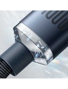 Baseus Crystal Shine Series-kabel USB-kabel för snabb laddning och dataöverföring USB Typ C - USB Typ C 100W 2m svart (CAJY00070