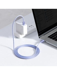 Baseus Crystal Shine Series-kabel USB-kabel för snabb laddning och dataöverföring USB Typ C - USB Typ C 100W 2m lila (CAJY000705
