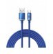 Baseus crystal shine serie snabbladdningsdatakabel USB typ A till USB typ C 100W 2m blå (CAJY000503)