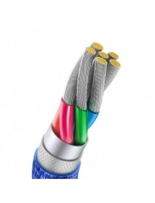Baseus crystal shine serie snabbladdningsdatakabel USB typ A till USB typ C 100W 2m blå (CAJY000503)