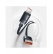 Baseus crystal shine serie snabbladdningsdatakabel USB typ A till USB typ C 100W 2m blå (CAJY000503)