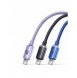 Baseus crystal shine serie snabbladdningsdatakabel USB typ A till USB typ C 100W 2m blå (CAJY000503)
