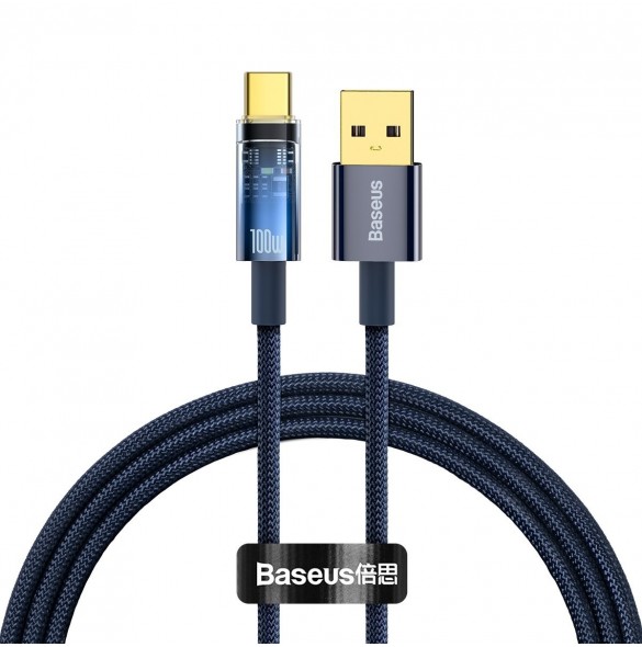 Baseus Explorer Series-kabel USB-kabel - USB Typ C 100W 1m blå (CATS000203)