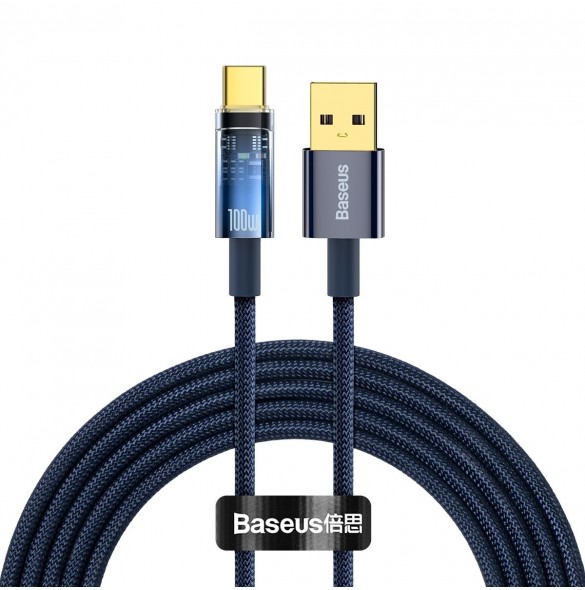 Baseus Explorer Series-kabel USB-kabel - USB Typ C 100W 2m blå (CATS000303)
