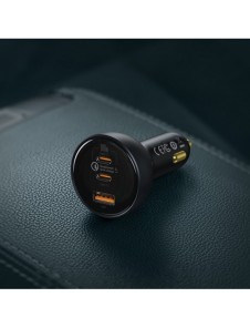 Baseus snabb billaddare USB / USB Typ C 160W PPS Quick Charge 5 PD grå (TZCCZM-0G)