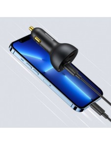 Baseus snabb billaddare USB / USB Typ C 160W PPS Quick Charge 5 PD grå (TZCCZM-0G)