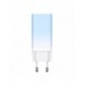 Baseus snabbladdare GaN 2 x USB Typ C / USB 65W QC PD blå (CCGP050103) + snabbladdningskabel USB Typ C 100W 1m blå