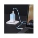 Baseus snabbladdare GaN 2 x USB Typ C / USB 65W QC PD blå (CCGP050103) + snabbladdningskabel USB Typ C 100W 1m blå