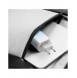 Baseus snabbladdare GaN 2 x USB Typ C / USB 65W QC PD blå (CCGP050103) + snabbladdningskabel USB Typ C 100W 1m blå