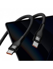 Baseus Flash Series II snabbladdningskabel 2in1 USB-C - 2xUSB-C 100W 1,5m svart