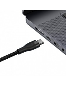 Baseus Flash Series II snabbladdningskabel 2in1 USB-C - 2xUSB-C 100W 1,5m svart