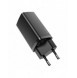 Baseus GaN2 Lite snabbladdare 65W USB / USB Typ C Quick Charge 3.0 Power Delivery (galliumnitrid) svart (CCGAN2L-B01)