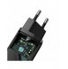 Baseus GaN2 Lite snabbladdare 65W USB / USB Typ C Quick Charge 3.0 Power Delivery (galliumnitrid) svart (CCGAN2L-B01)