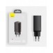 Baseus GaN2 Lite snabbladdare 65W USB / USB Typ C Quick Charge 3.0 Power Delivery (galliumnitrid) svart (CCGAN2L-B01)