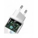 Baseus GaN2 Lite snabbladdare 65W USB / USB Typ C Quick Charge 3.0 Power Delivery (galliumnitrid) vit (CCGAN2L-B02)