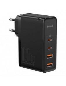 Baseus GaN2 Pro snabbladdare 100W USB / USB Typ C Snabbladdning 4+ Strömförsörjning svart (CCGAN2P-L01)