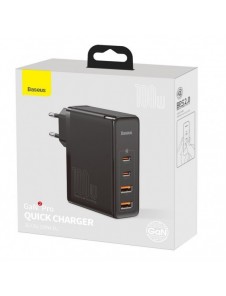 Baseus GaN2 Pro snabbladdare 100W USB / USB Typ C Snabbladdning 4+ Strömförsörjning svart (CCGAN2P-L01)